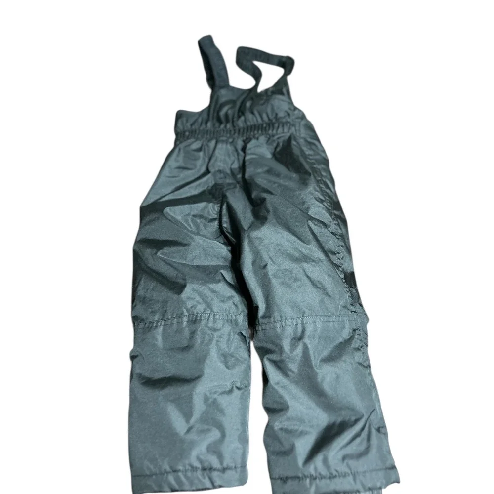 Kids Weatherproof Snow Bib Ski Pants Size 3T Black Insulated Waterproof‎